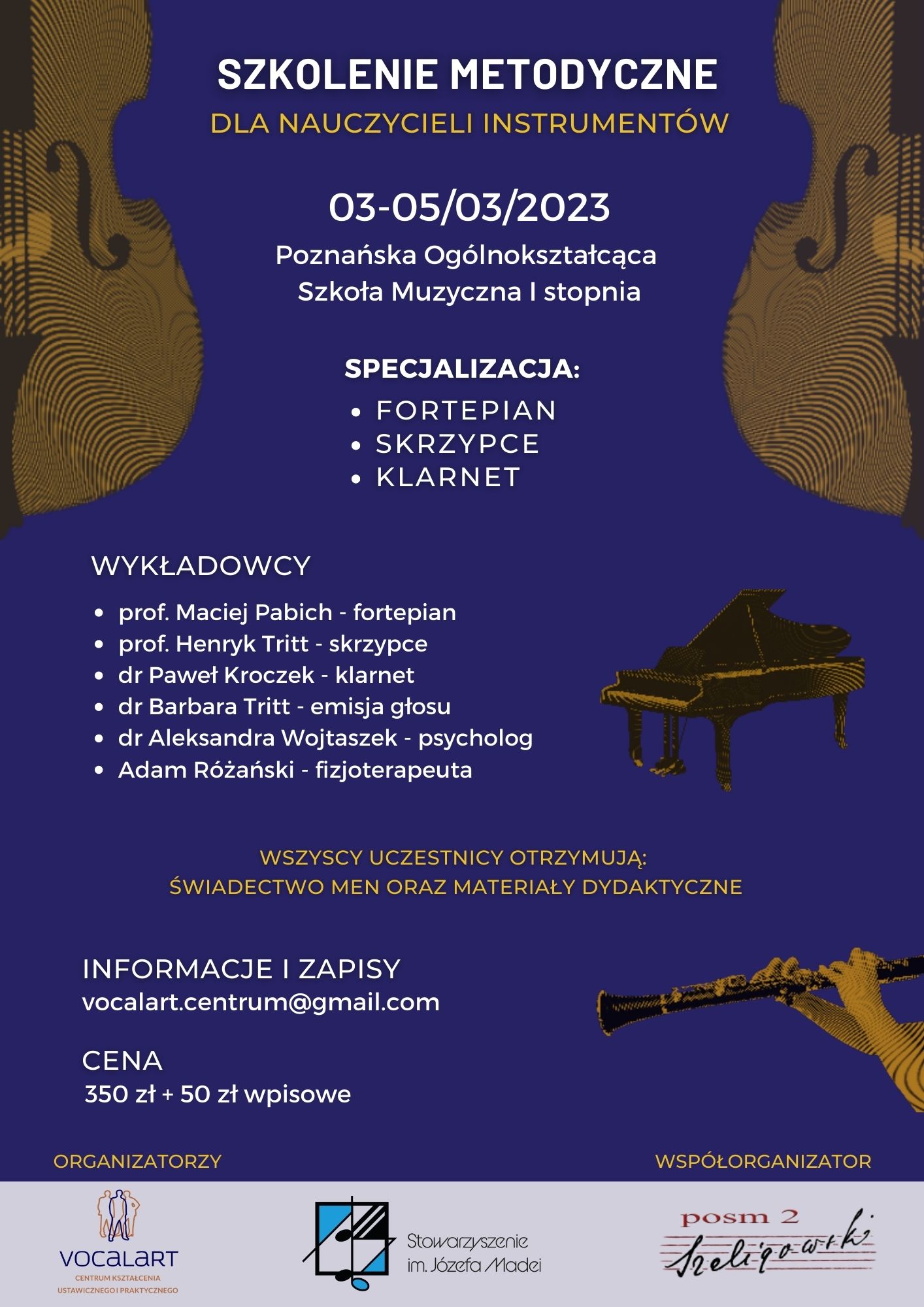 Warsztaty Metodyczne dla Nauczycieli Instrumentów w Poznaniu